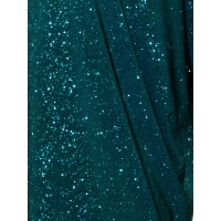 Błyszcząca tunika do spodni - zielona z błyszcząca niteczką